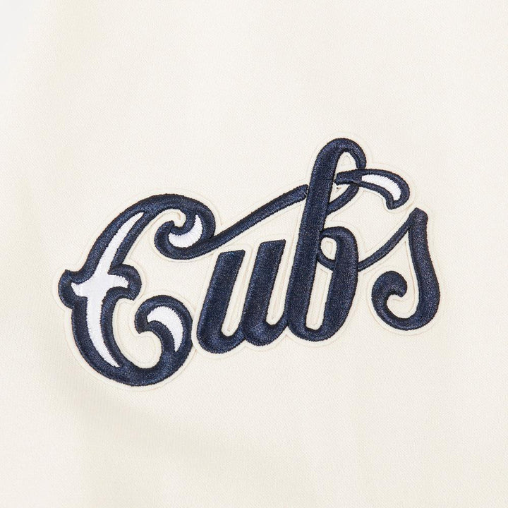 Chicago Cubs Retro Fleece Cream Hoodie by Pro Standard Sweatshirts & Hoodies PRO STANDARD
