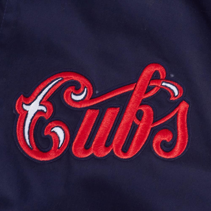 Chicago Cubs 1929 Logo Men's Bomber Jacket by Pro Standard Jackets & Outerwear PRO STANDARD