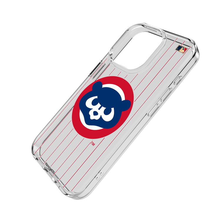 Chicago Cubs Home 1979-1993 - Cooperstown Collection Pinstripe Clear Phone Case for Apple iPhone Phone Cases Keyscaper