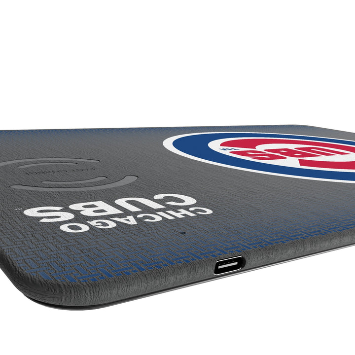 Chicago Cubs Linen 15-Watt Wireless Charger and Mouse Pad Office Products Keyscaper