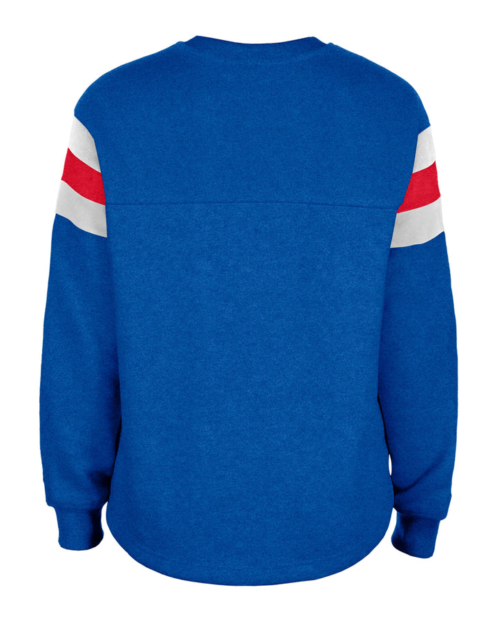 Chicago Cubs Bubble Script Crew Royal Youth Sweatshirt by New Era Sweatshirts & Hoodies NEW ERA CAP COMPANY INC