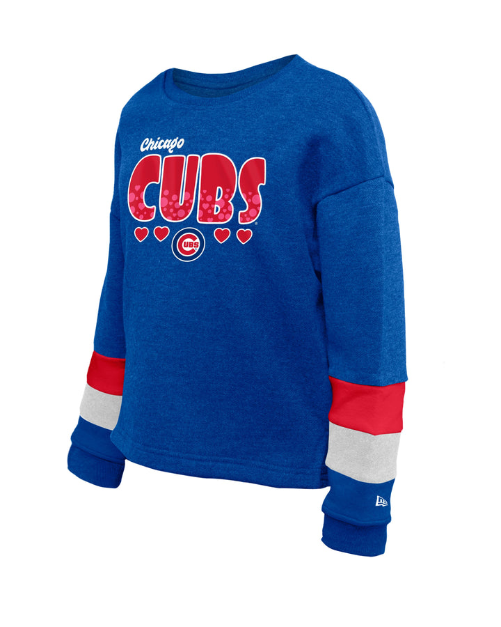 Chicago Cubs Script Big Text Royal Youth Sweatshirt by New Era Sweatshirts & Hoodies NEW ERA CAP COMPANY INC