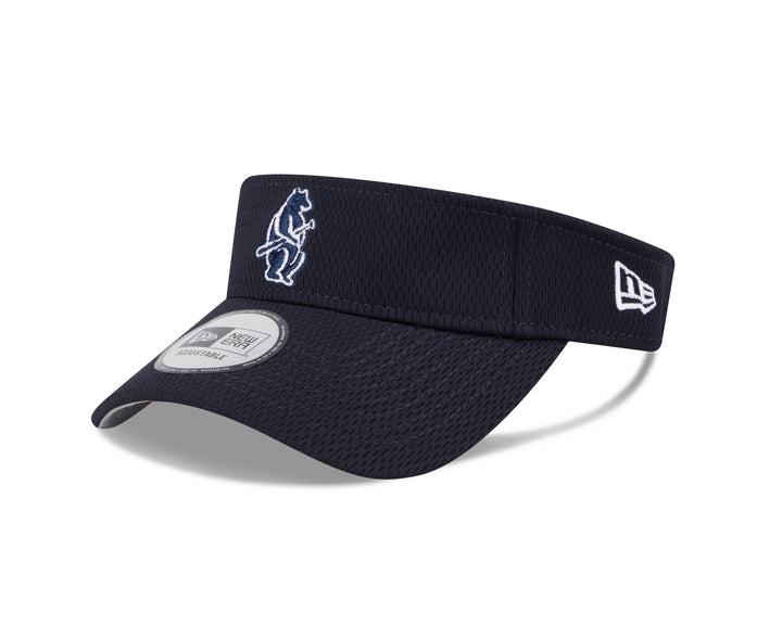 Chicago Cubs 1914 Structured Low Profile Navy Visor by New Era CAPS Ivy Shop