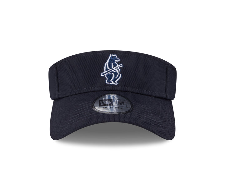 Chicago Cubs 1914 Structured Low Profile Navy Visor by New Era CAPS Ivy Shop