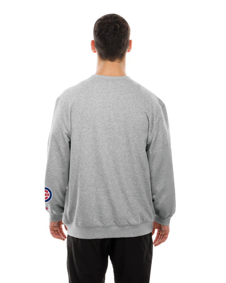Chicago Cubs Sport Night Heather Crewneck Sweatshirt by New Era CAPS NEW ERA CAP COMPANY INC