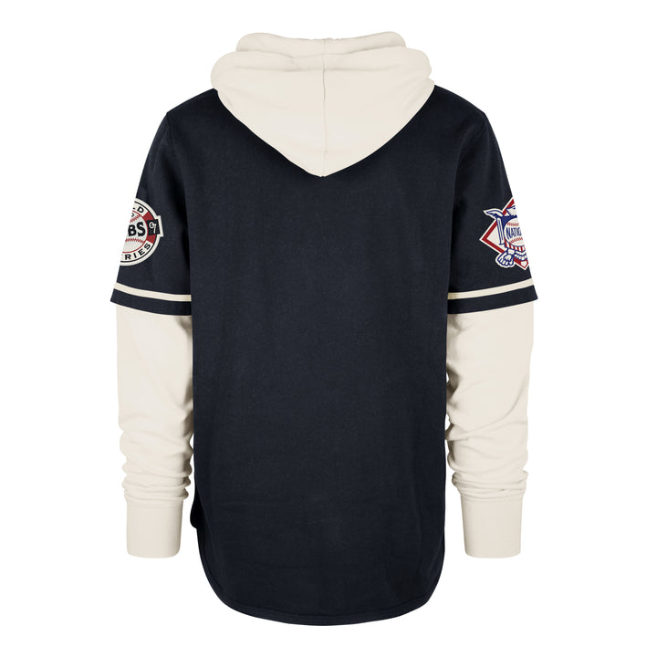 Chicago Cubs Trifecta Unisex Short Sleeve Pullover Hoodie Navy by '47 Brand Sweatshirts & Hoodies Ivy Shop
