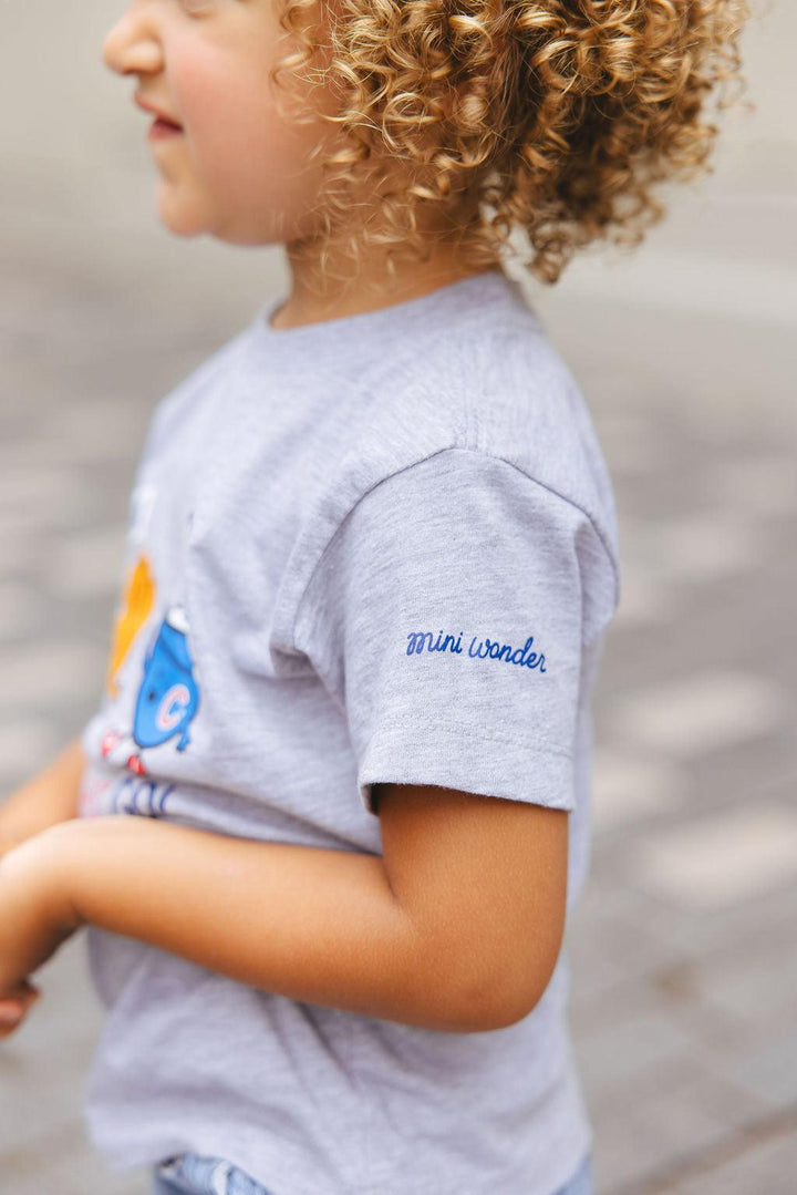 Chicago Cubs X Mini Wonder Game Day Friends Toddler Tee Short Sleeve Tees Alice & Wonder