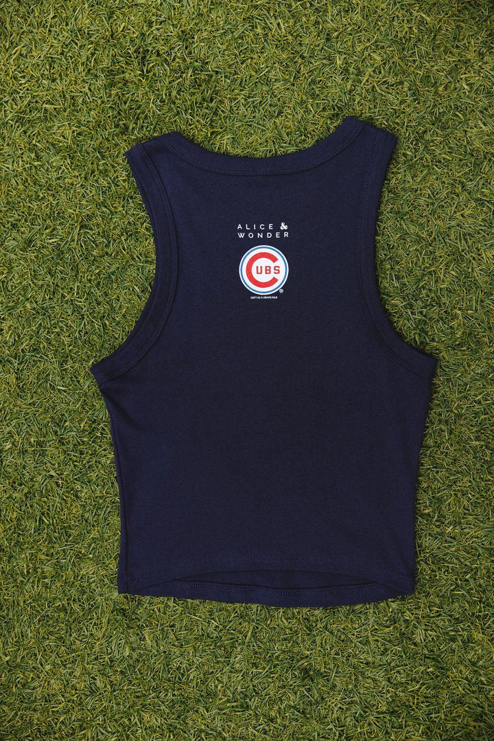 Chicago Cubs X Alice & Wonder Women's Cubbies Racer Tank Alice & Wonder