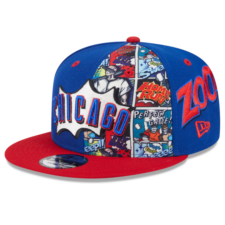 Chicago Cubs 2025 Player Comic Youth 9Fifty Adjustable Cap by New Era Caps Ivy Shop