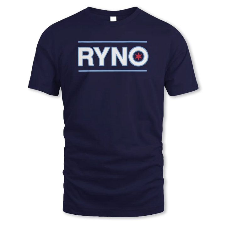 Chicago Cubs Men's Navy Wrigleyville Sandberg Ryno Tee by Obvious Tees Short Sleeve Tees OBVIOUS TEES