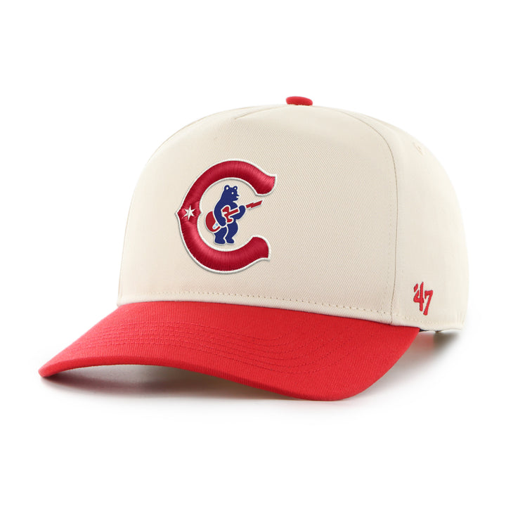 Chicago Cubs Blues Alt C Bear Natural/Red 2Tone Hitch Cap by '47 Brand '47 BRAND