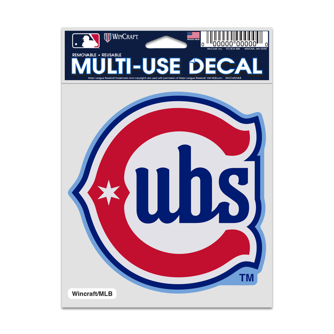 Chicago Cubs Blues Alt Decal by Wincraft 3.75x5" Home & Office WINCRAFT