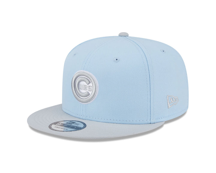 Chicago Cubs Bullseye Two Tone Light Blue 9Fifty Snapback Cap by New Era Caps Ivy Shop