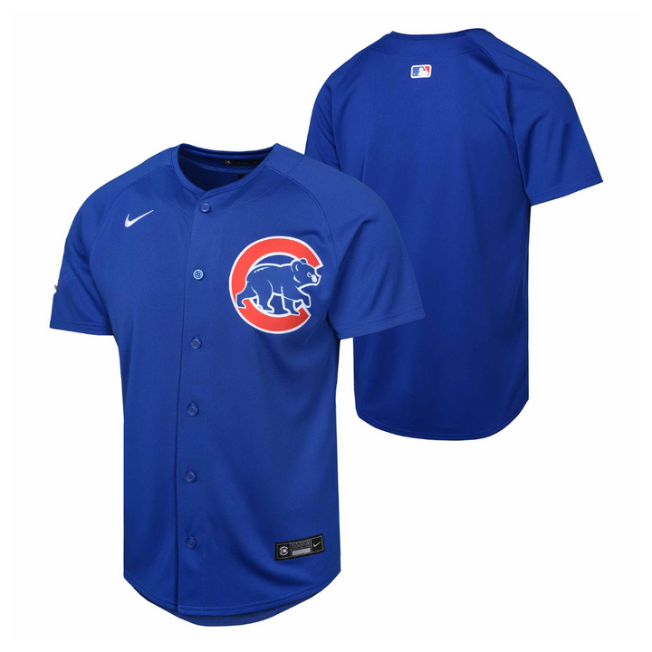 Chicago Cubs Blues Alternate Blue Limited Youth Jersey by Nike Nike