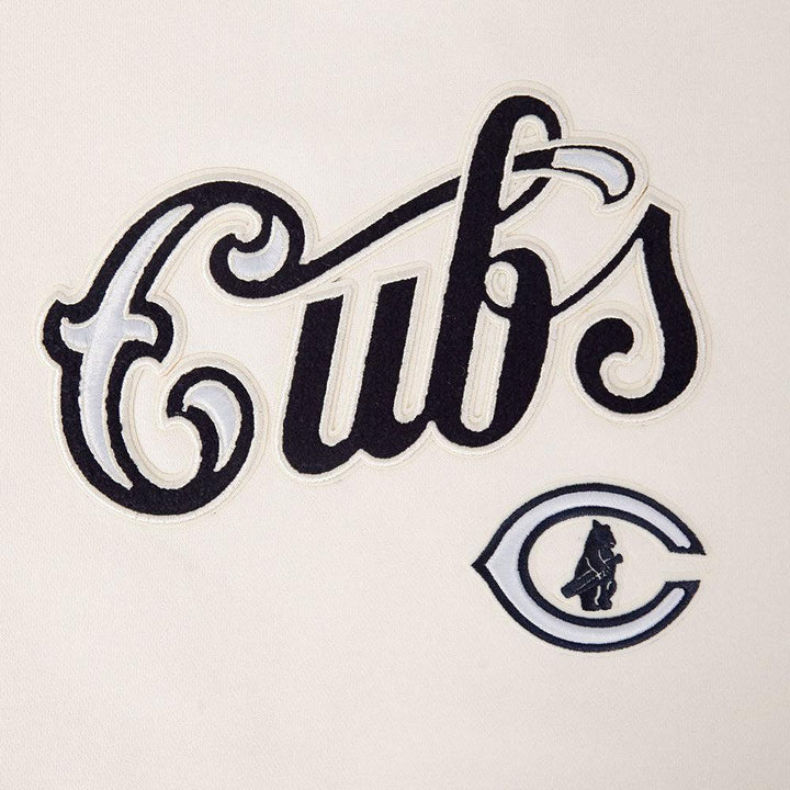 Chicago Cubs 1929 Logo Women's Cream Crewneck by Pro Standard Sweatshirts & Hoodies PRO STANDARD