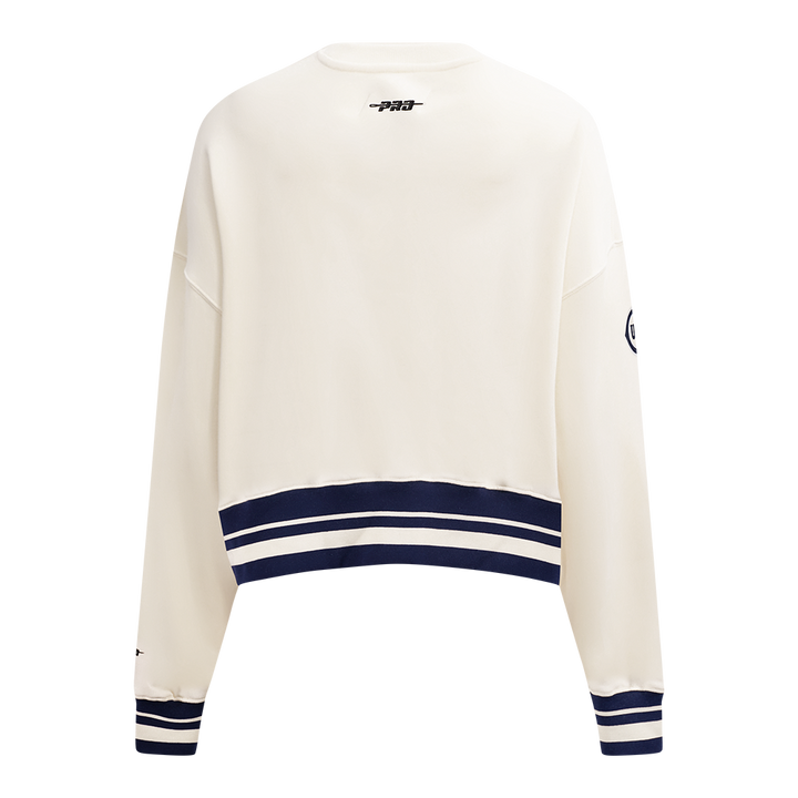 Chicago Cubs 1929 Logo Women's Cream Crewneck by Pro Standard Sweatshirts & Hoodies PRO STANDARD