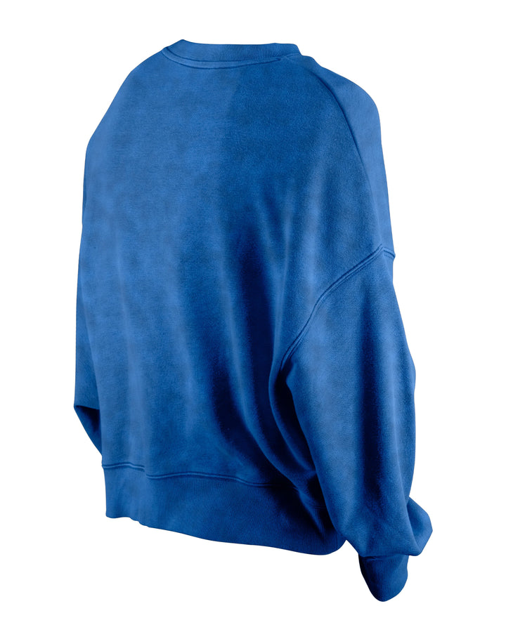 Chicago Cubs Logo Throwback Royal Women's Crew Sweatshirt by New Era Sweatshirts & Hoodies NEW ERA CAP COMPANY INC