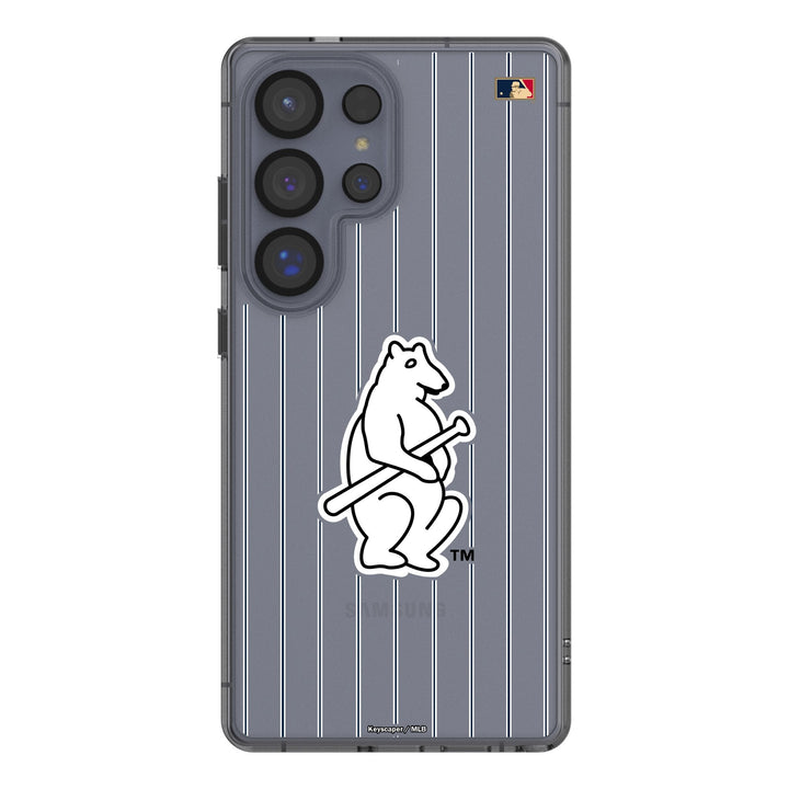 Chicago Cubs 1914 - Cooperstown Collection Pinstripe Clear Phone Case for Samsung Galaxy Phone Cases Keyscaper