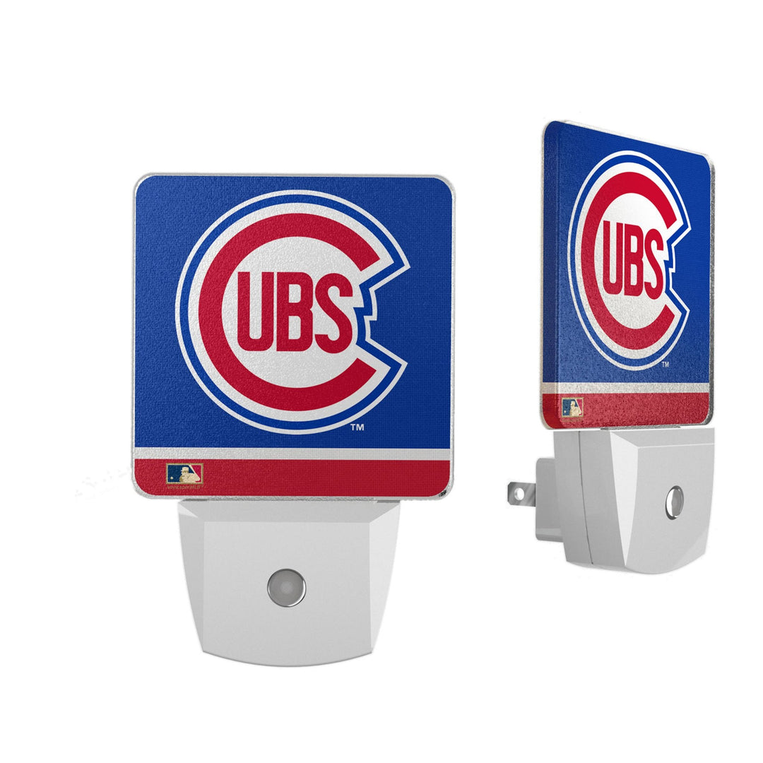 Chicago Cubs 1948-1956 - Cooperstown Collection Stripe Night Light 2-Pack Office Products Keyscaper