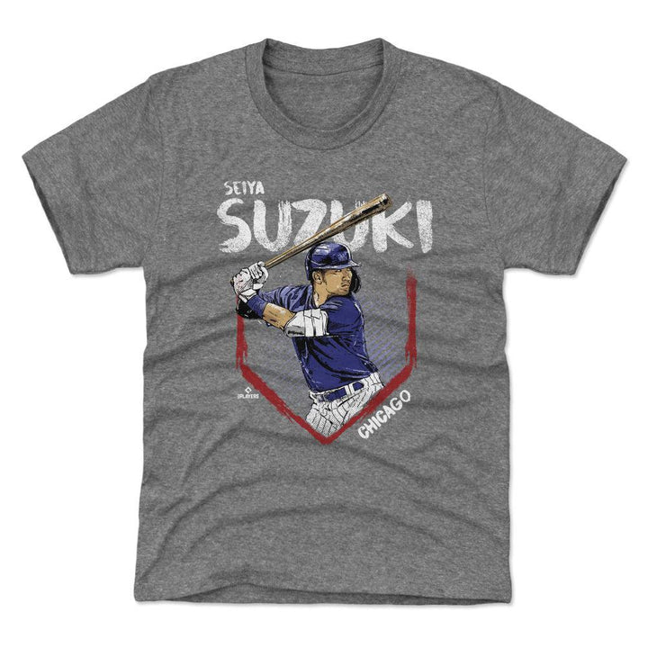 Chicago Cubs Seiya Suzuki Short Sleeve Youth T-Shirt Kids T-Shirt 500 LEVEL