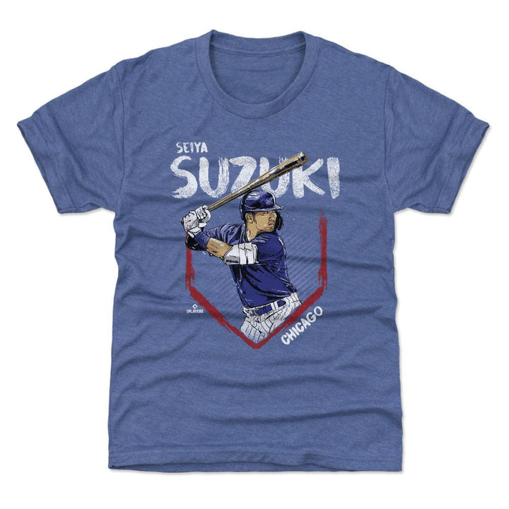 Chicago Cubs Seiya Suzuki Short Sleeve Youth T-Shirt Kids T-Shirt 500 LEVEL