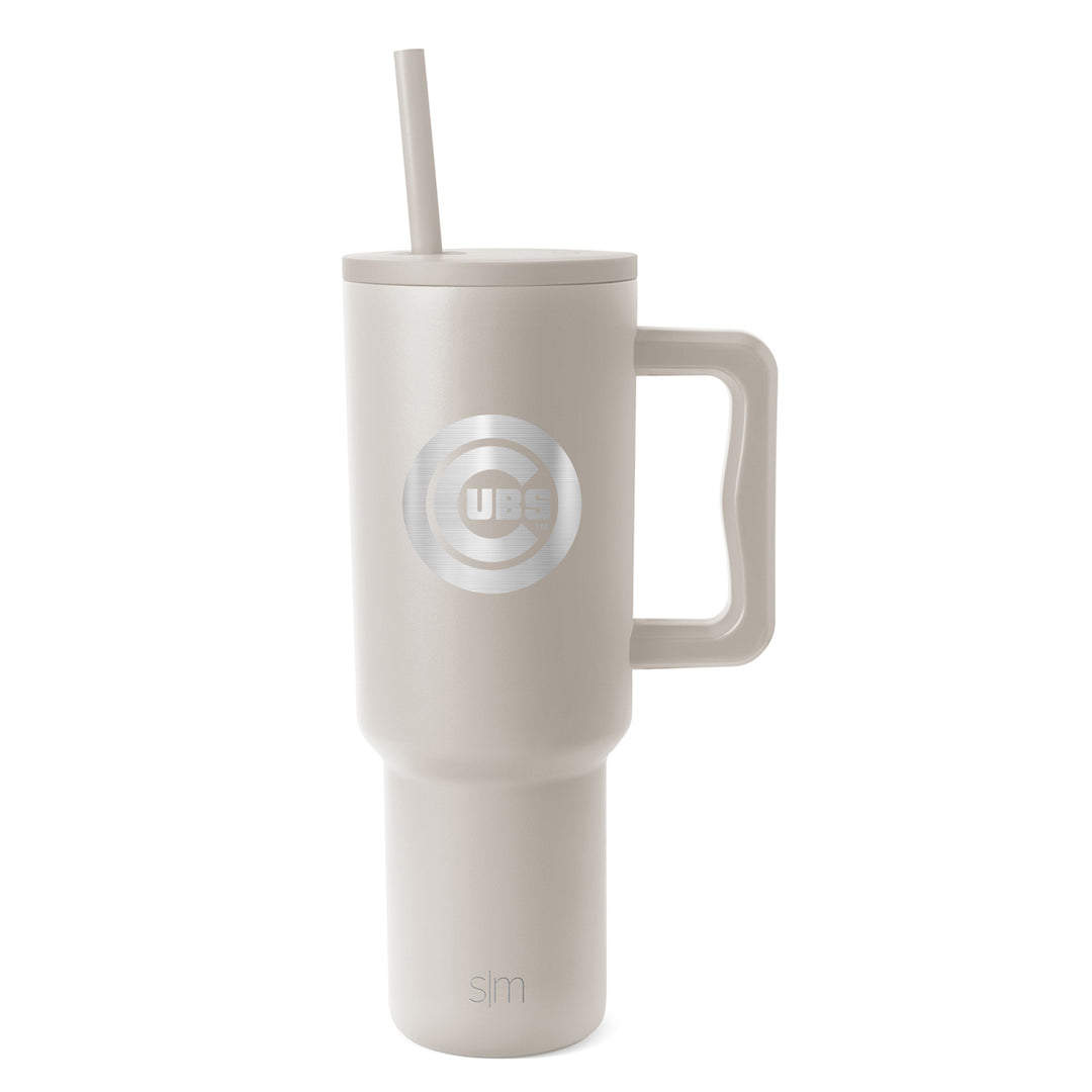 Chicago Cubs Bullseye Trek Beige Tumbler by Simple Modern - 40oz Home & Office Ivy Shop