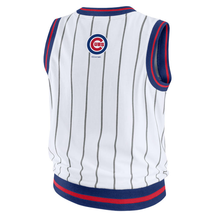 Chicago Cubs Women's Sporty White Tank by Wear by Erin Andrews TANK TOPS WEAR ERIN ANDREWS