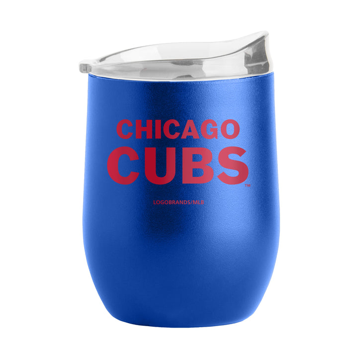 CHICAGO CUBS STAINLESS STEEL STEMLESS WINE GLASS Home & Office LOGO CHAIR