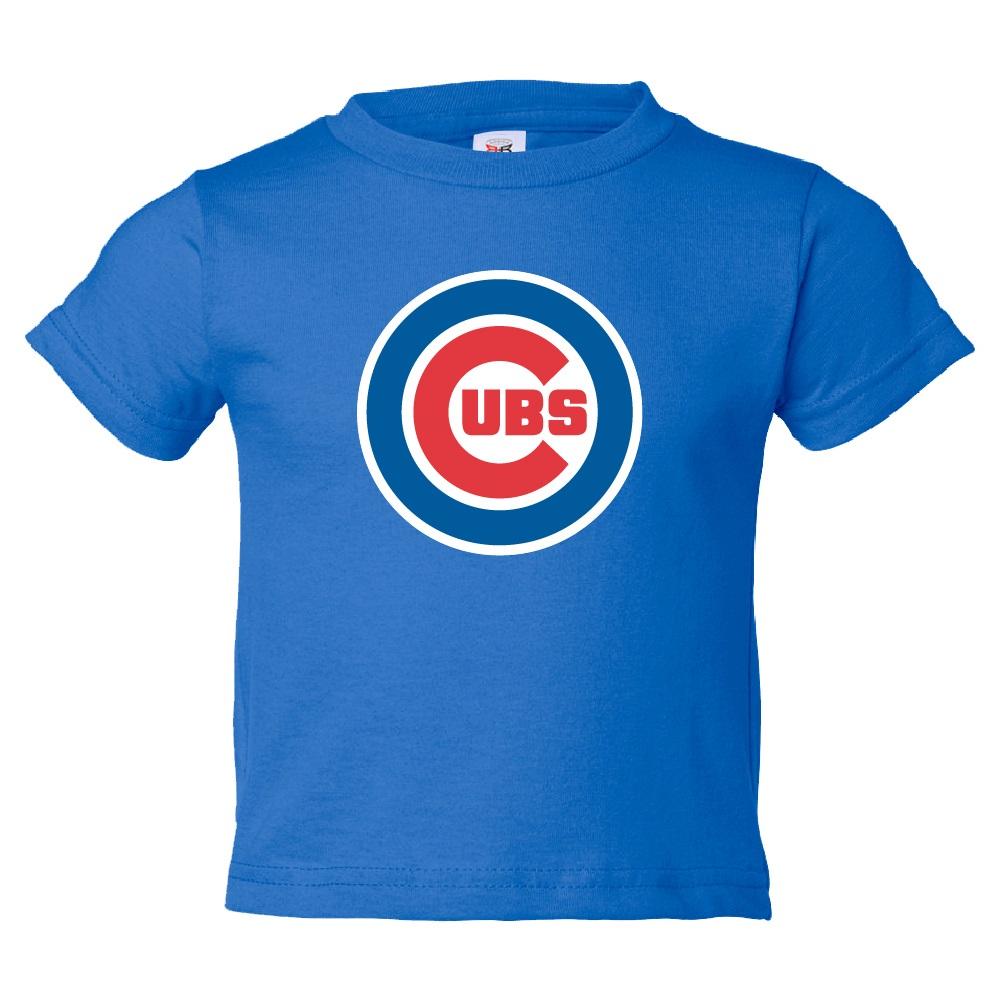 Chicago Cubs Bullseye Logo Royal Blue Infant Tee by Bimm Ridder Short Sleeve Tees BIMM RIDDER