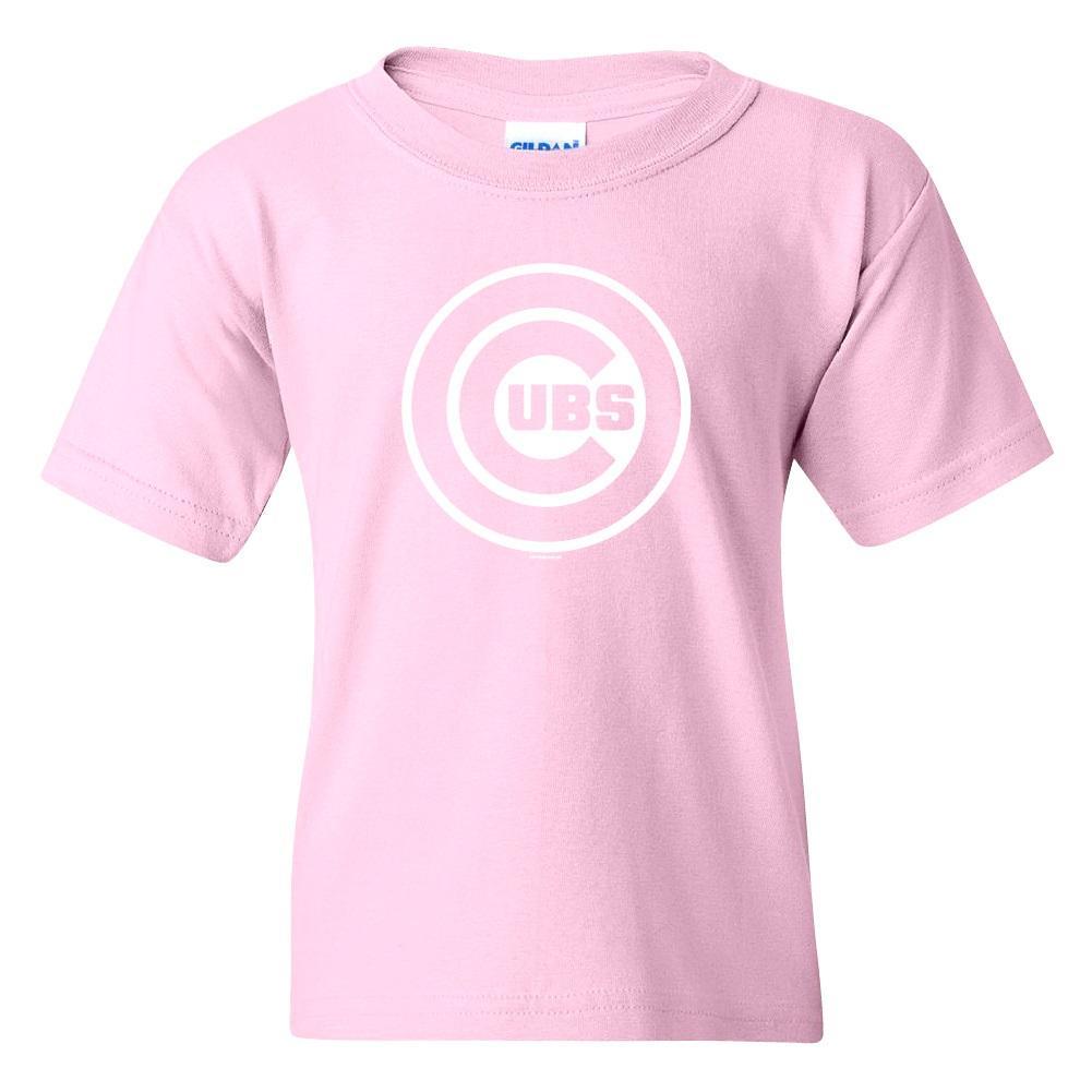 CHICAGO CUBS BIMM RIDDER YOUTH BULLSEYE PINK TEE Short Sleeve Tees BIMM RIDDER
