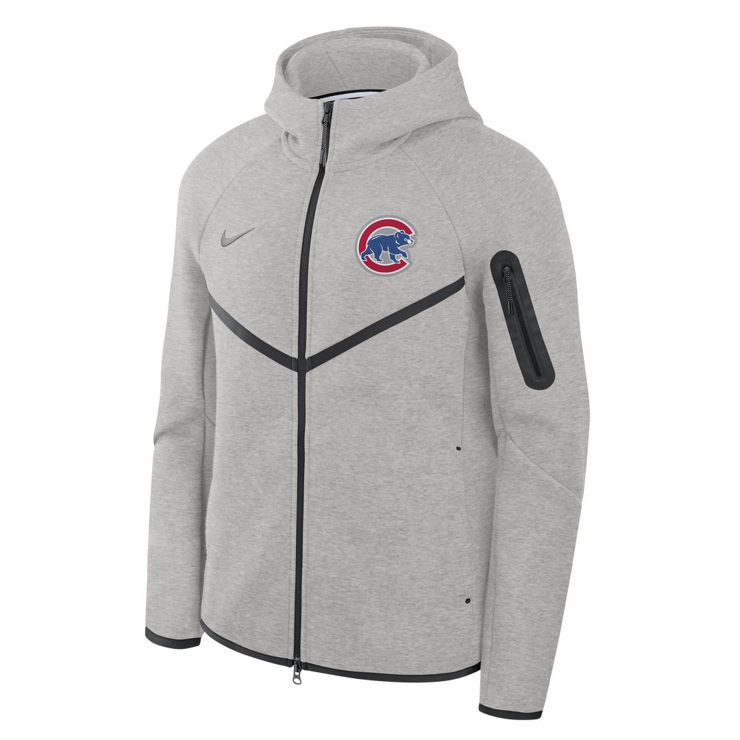 Chicago Cubs Nike Tech Fleece Full-Zip Hoodie in Grey by Nike Sweatshirts &amp; Hoodies NIKE USA