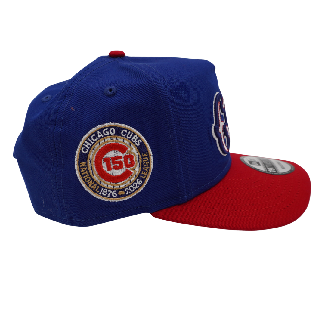 Chicago Cubs 150th Anniversary Vintage Script Snapback Cap by New Era Cap New Era