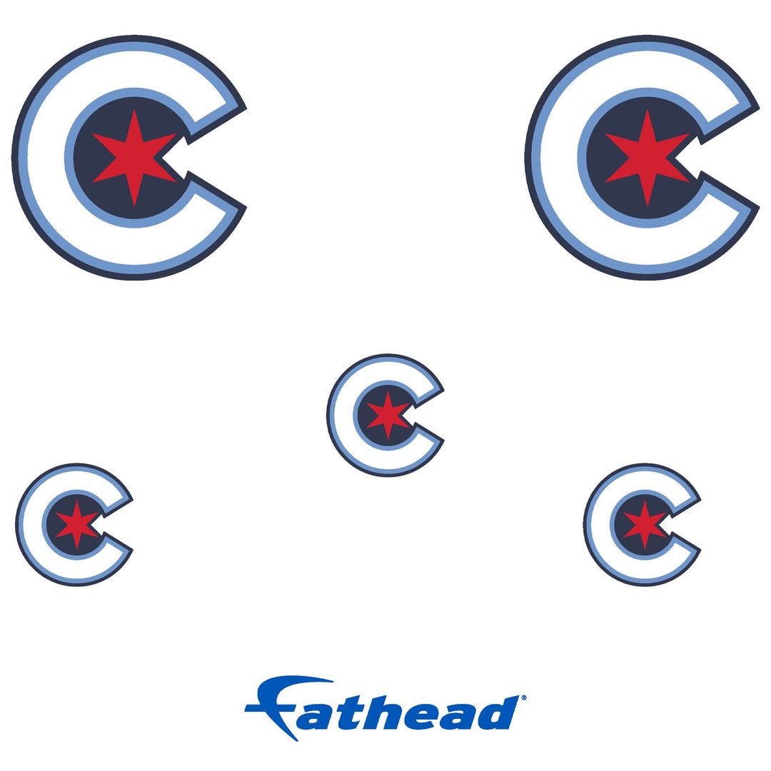 Chicago Cubs - RealBig City Connect Logo Collection - Official MLB - Reusable Vinyl Wall Decals #1