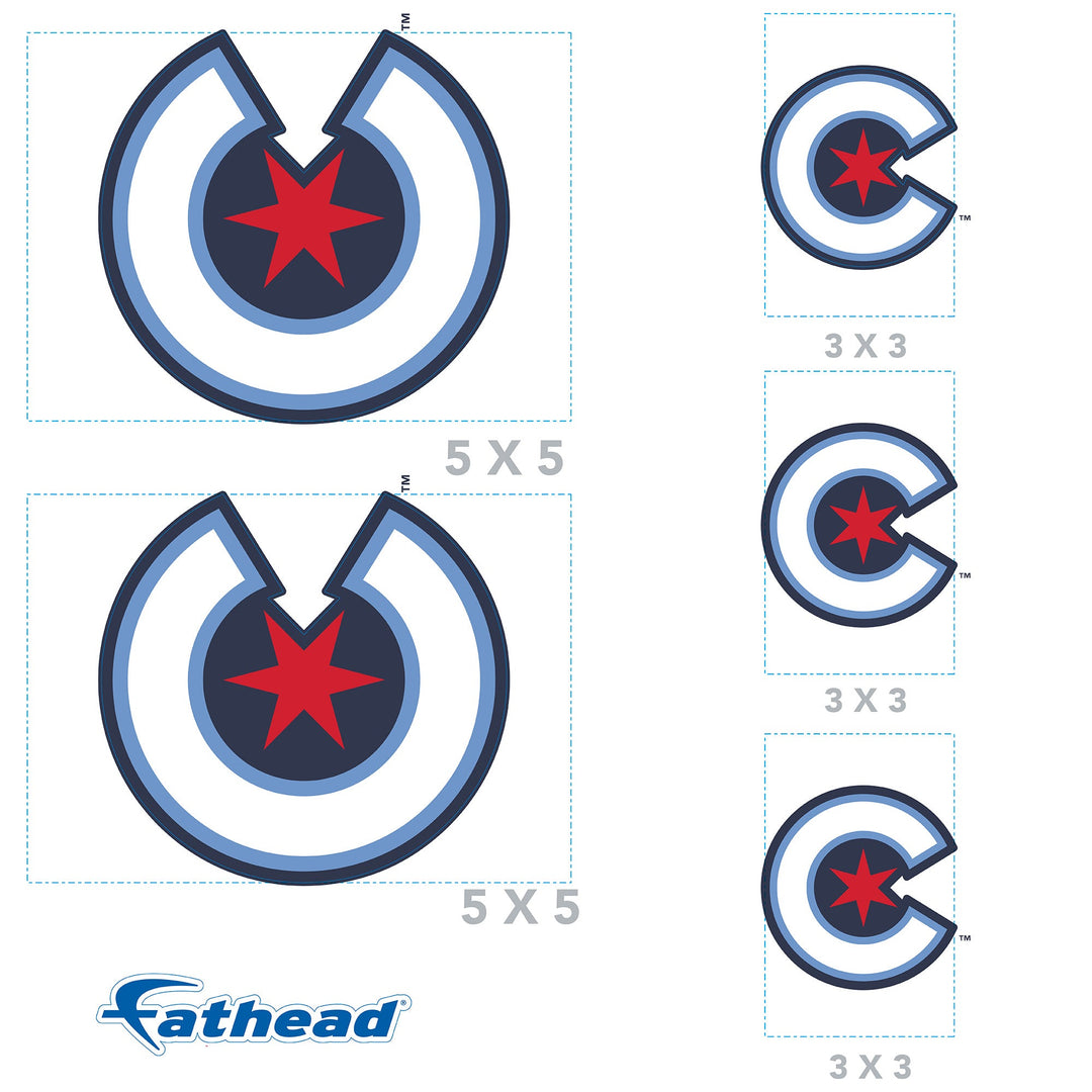 Chicago Cubs - RealBig City Connect Logo Collection - Official MLB - Reusable Vinyl Wall Decals #1