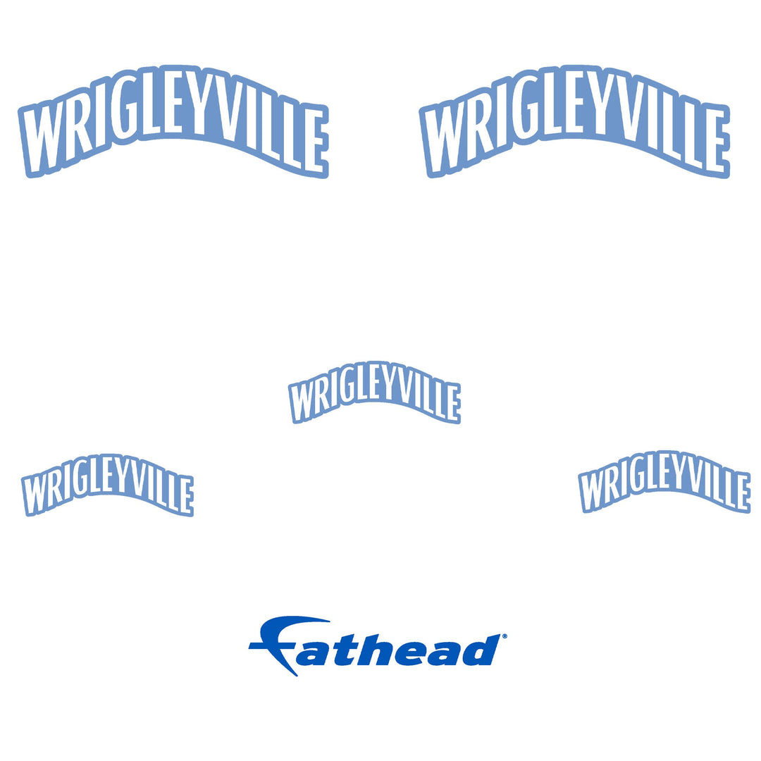 Chicago Cubs - 5 Logo Minis (Mixed Sizes) - Official MLB - Wrigleyville City Connect - Reusable Vinyl Decals