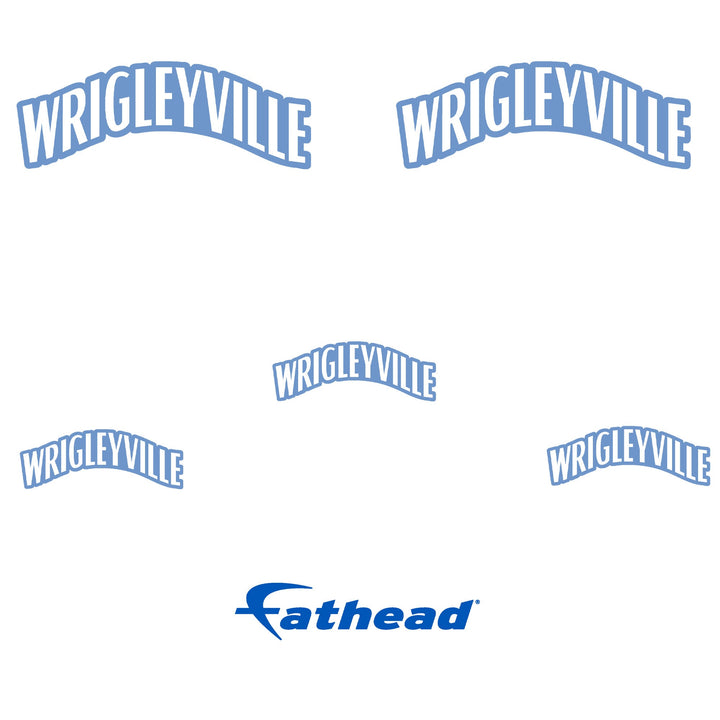 Chicago Cubs - 5 Logo Minis (Mixed Sizes) - Official MLB - Wrigleyville City Connect - Reusable Vinyl Decals