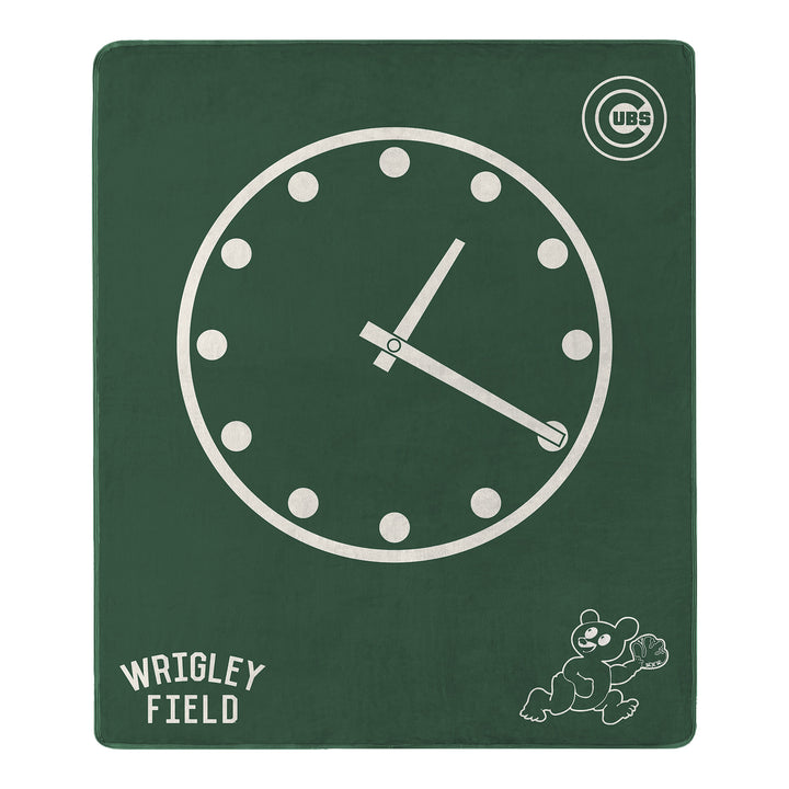 Wrigley Field Bleacher Clock Throw Blanket Blankets NORTHWEST COMPANY