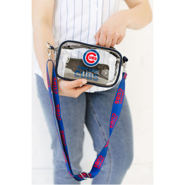 CHICAGO CUBS CLEAR CROSSBODY CAMERA BAG Bags & Backpacks FOREVER COLLECTIBLES