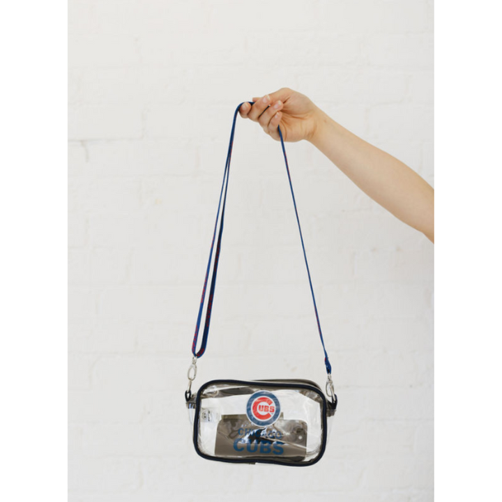 CHICAGO CUBS CLEAR CROSSBODY CAMERA BAG