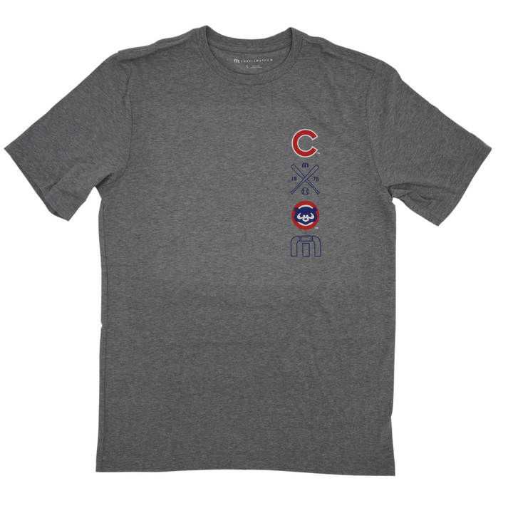 CHICAGO CUBS TRAVISMATHEW MEN'S SLAM GREY TEE