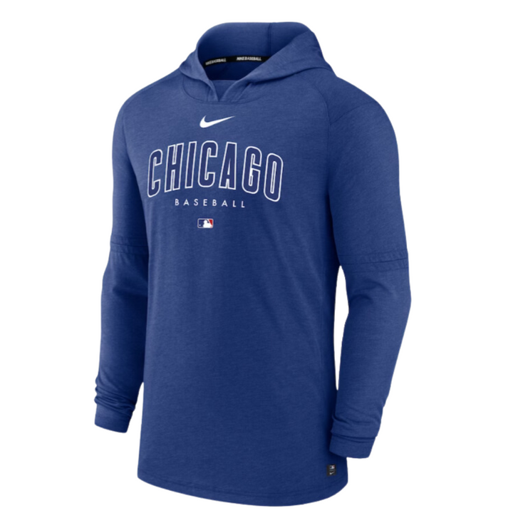 CHICAGO CUBS NIKE LIGHTWEIGHT ROYAL BLUE HOODIE