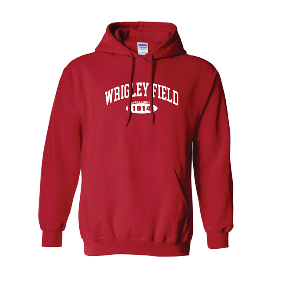 Wrigley Field 1914 Red Hoodie Sweatshirt Sweatshirts & Hoodies ART FLO SHIRT & LETTERING