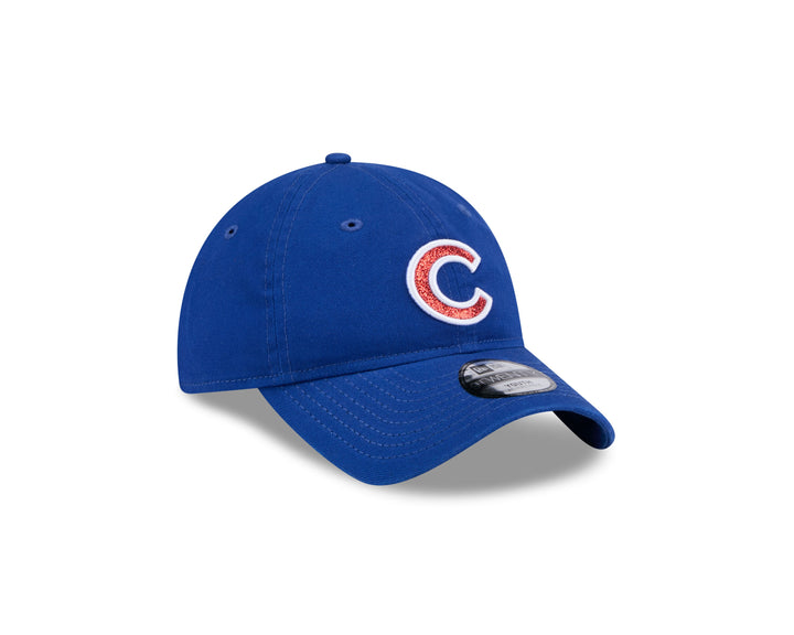 Chicago Cubs New Era Youth C Logo 9TWENTY Glitter Cap