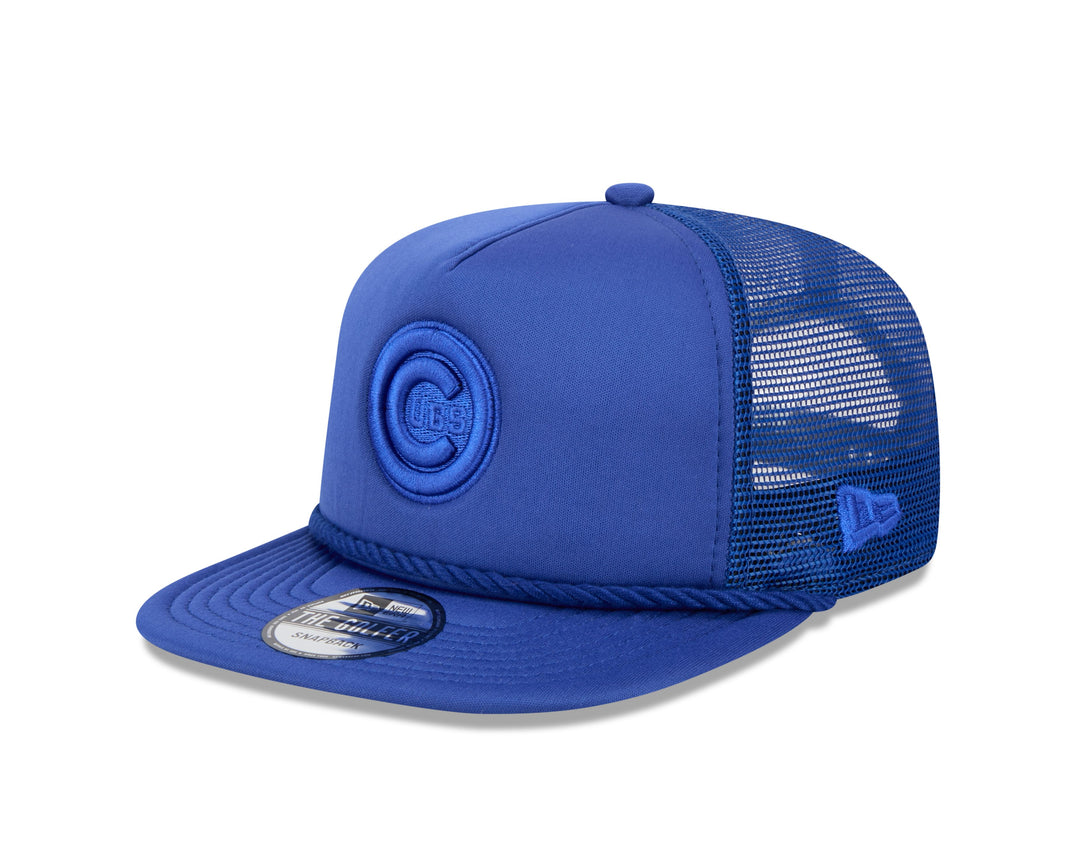 Chicago Cubs Bullseye Logo Tonal Blue Golfer Snapback Cap by New Era Caps NEW ERA CAP COMPANY INC