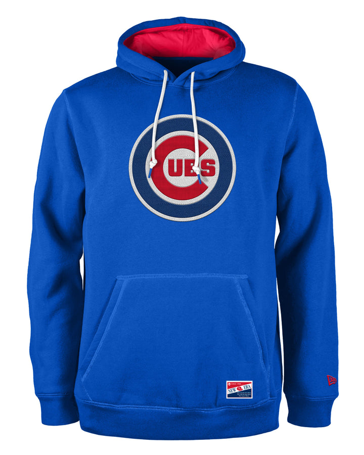 Chicago Cubs New Era Men's Bullseye Logo Royal Blue Hoodie Sweatshirts & Hoodies NEW ERA CAP COMPANY INC