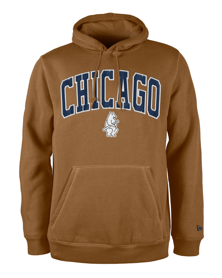 Chicago Cubs New Era Men's 1914 Logo Tan Hoodie Sweatshirts & Hoodies NEW ERA CAP COMPANY INC