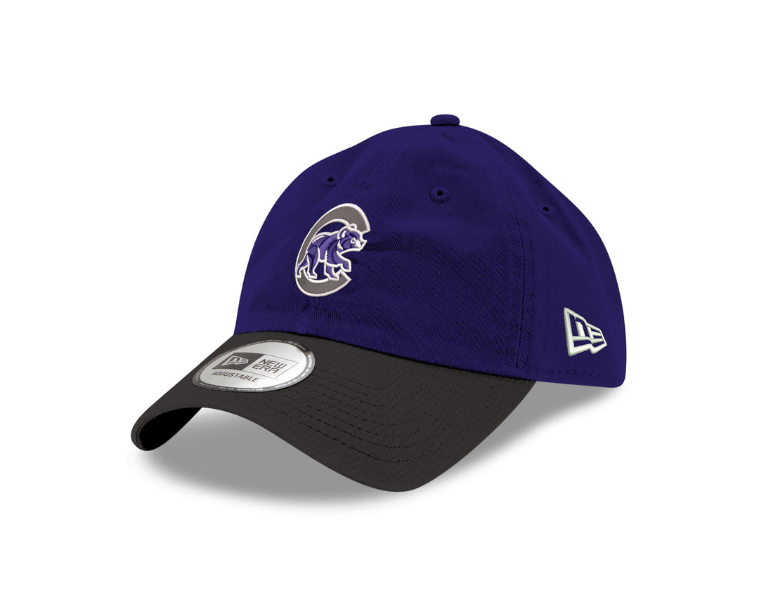 CHICAGO CUBS AND NORTHWESTERN NEW ERA WALKING BEAR ADJUSTABLE CAP