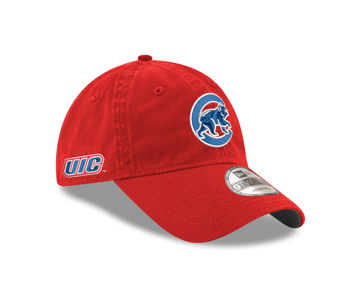 CHICAGO CUBS AND UIC WALKING BEAR ADJUSTABLE NEW ERA CAP