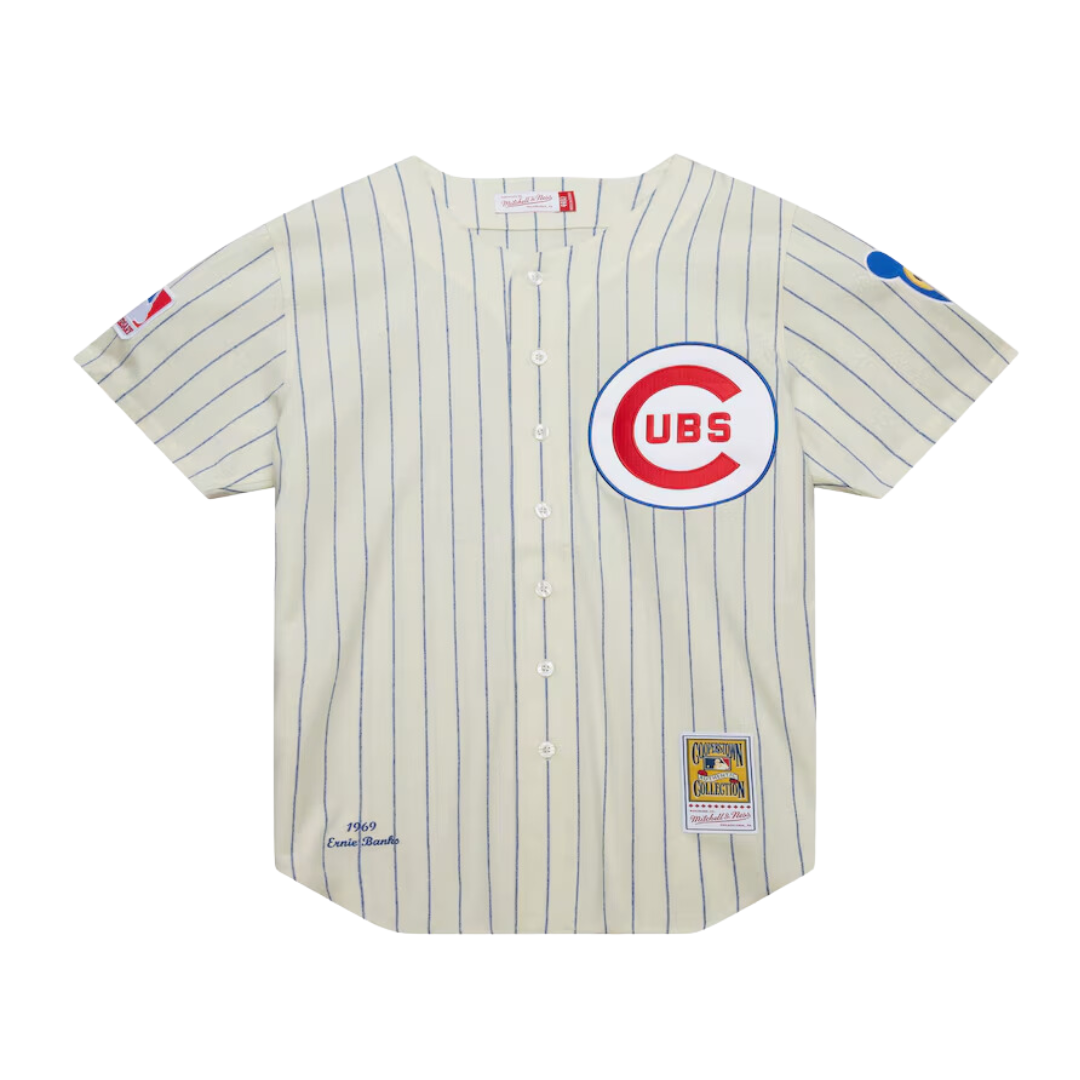 Chicago Cubs Ernie Banks 1969 Authentic Jersey by Mitchell & Ness Jerseys MITCHELL & NESS