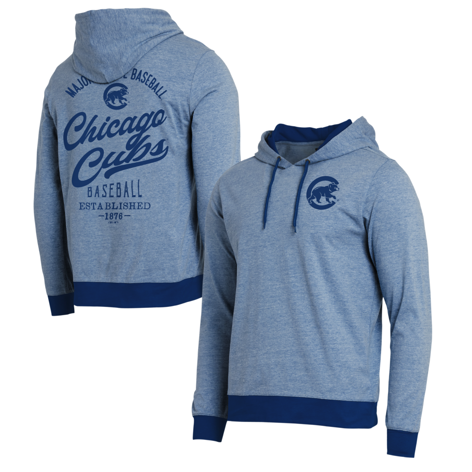 Chicago Cubs Walking Bear Blue Tonal Men's Hoodie by Darius Rucker Sweatshirts & Hoodies DARIUS RUCKER